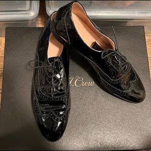 J.Crew patent leather oxfords